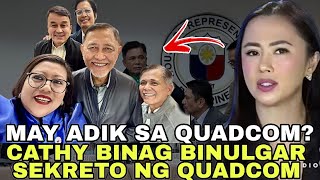 CATHY BINAG BINULGAR MAY ADIK SA QUADCOM BANGANG KUNG MAGATTEND NG HEARING [upl. by Nevetse]