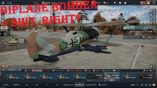 War Thunder  realistic  Germany  Hs123 [upl. by Otsirc]