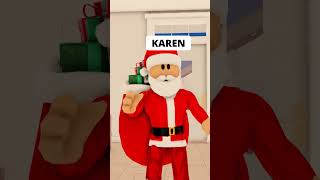 KAREN MINTIÓ A SANTA EN ROBLOX😲🤣 shorts [upl. by Esma]