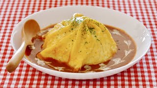 Easy Tornado Omurice Dress De Omelette Rice with DemiGlace Sauce  OCHIKERON [upl. by Acilef897]