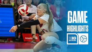 Minnesota at Nebraska  Highlights  Big Ten Volleyball  11142024 [upl. by Marlene]