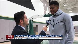 Its all Greek with Giannis Antetokounmpo in oneonone interview with TODAYS TMJ4 [upl. by Senn881]