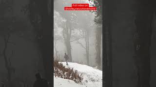 Nainital snowfall l Today snowfall Nainital l Nainital snowfall 2023 l first snowfall Nainital [upl. by Llehsal]