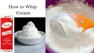 How to Whip Perfect Whipped Cream for Cakes  Stiff Peak Whipped Cream Recipe  Whipped Cream Recipe [upl. by Danczyk]