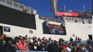 Seahawks 12 flag in Jaguars stadium swimming pool [upl. by Dorion]