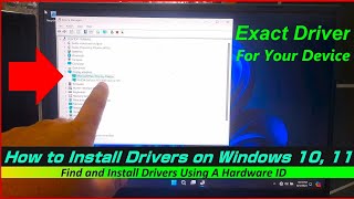 How to Install Drivers on Windows 10 11 – Find and Install Drivers Using A Hardware ID [upl. by Yecaj]