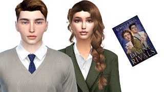 Divine Rivals book  SIMS 4 CAS  CC Folder and Sim Download [upl. by Akehsyt154]