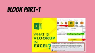 HOW TO USE VLOOKUP PART1 [upl. by Nennahs]