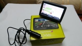 Tomtom VIA 125 GPS Navigation Device Review And Video Demo [upl. by Evol]