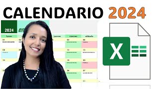 CREA UN CALENDARIO DE ACTIVIDADES 2024 SUPER FACIL Y RÁPIDO EN EXCEL Y SIN FORMULAS [upl. by Lal246]