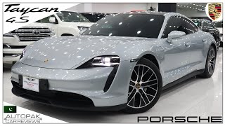 Porsche Taycan 4S EV  Detailed Review with Price  AutoPak [upl. by Strang]