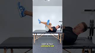 2 Hip Stretches To ELIMINATE Lower Back Pain WORKS FAST shorts lowerbackpain [upl. by Illak]