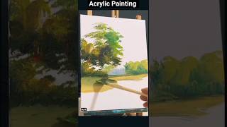 Acrylic Scenery Drawing 🔥 Prakritik drishya drawing viral ytshots youtubeshorts scenerydrawing [upl. by Uke992]