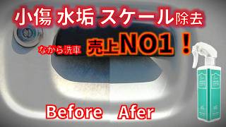 【下処理剤革命！ながら洗車売上No1 BASE】スケール ウォータスポット 水垢 小傷が取れる コーティングもできる [upl. by Ceporah9]