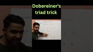 Dobereiners triad trick youtubeshorts viralviralshorts video sciencetricks [upl. by Ninetta]