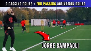 2 Passing Drills  FUN Passing Activation Drills by Jorge Sampaoli [upl. by Shanta143]