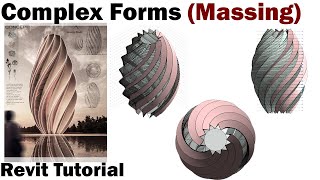 Revit Tutorial  Complex Form Massing [upl. by Nnaeiluj]