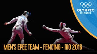 Fencing Mens Epee Team  Rio 2016 Replays [upl. by Fenner]