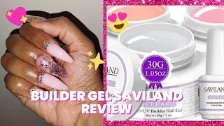 Saviland Builder Gel Nails Kit Review Amazon [upl. by Gerald]