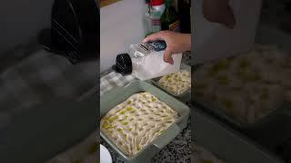 First time making Focaccia Bread cooking baking bread focaccia dayinthelife shorts [upl. by Hendrika]