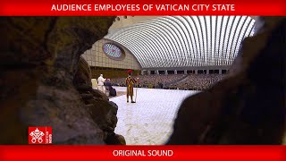 21 December 2023 Audience employees of Vatican City State Pope Francis [upl. by Fayth]