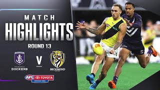 Fremantle v Richmond Highlights  Round 13 2023  AFL [upl. by Airlie]