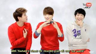 JYJ  『Youtube Official Channel Grand Opening 2012\01\09』 Eng Sub HD [upl. by Drofhsa]