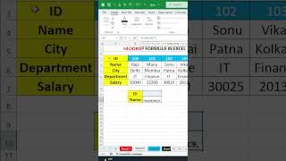 Hlookup Formula in excel  Hlookup Function in Excel  excel exceltips exceltricks [upl. by Steffin]