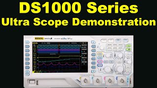 RIGOL software for DS1000 digital oscilloscope allows full control and waveform capture [upl. by Stillmann]