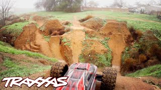 Aerial RC Assault Part 2  Traxxas ERevo Dirt Jumping Session [upl. by Einnek]