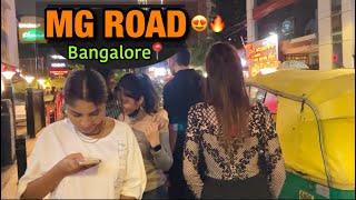 MG ROAD Bangalore  Church Street Bangalore  Bangalore Mg Road 📍Review 😱 [upl. by Nilkoorb]