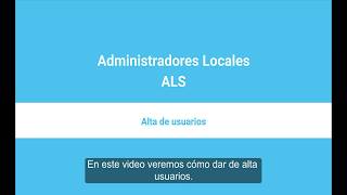 Administradores locales  alta de usuarios [upl. by Ylrebmek441]