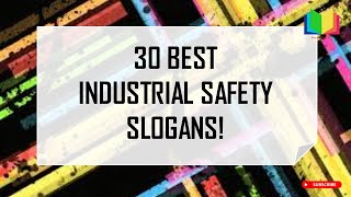 Industrial Safety Slogans in English 2022  Best Safety Slogans for Industrial Work in English [upl. by Pavla]