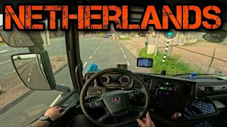 ASMR 🇳🇱 POV Truck Driving 2023 Scania  Netherlands 4k New Gopro [upl. by Gregor695]