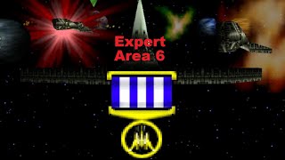 Star Fox 64  Area 6 Expert 322 Hits  Medal [upl. by Natlus]