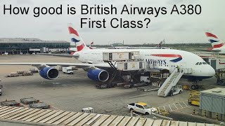 Trip report British Airways First Class A380 London Heathrow to Washington IAD [upl. by Ahseyd]