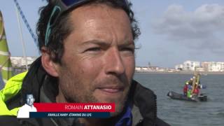 J109  Larrivée de Romain Attanasio  Vendée Globe [upl. by Nifled]