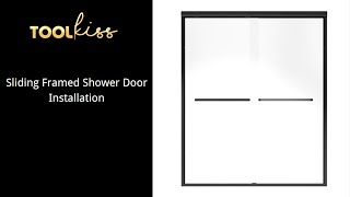 TOOLKISS TK19118 shower door installation [upl. by Atinot]