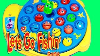 Lets Go Fishing Board Game with Surprise Toys Review [upl. by Woodley]