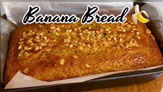 Easiest Banana Bread Recipe 🍌No Mixer [upl. by Anneiv]