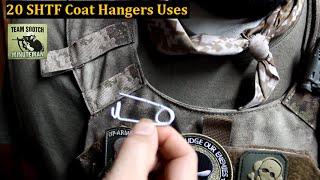 20 Wire Coat Hanger Uses for Survival [upl. by Weiman]