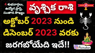 vrischika rashi october 2023 Telugu vruschika rasi phalaluscorpio horoscopeguru brahma channel [upl. by Berneta]