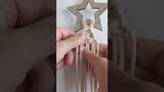 Make your own Christmas tree wall hanging macrame DIY tutorial [upl. by Ahsaercal566]