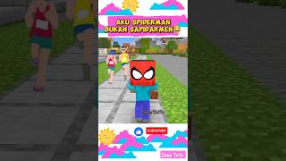 Kolaborasi Spiderman Dan Spider Steve‼️😎 skibiditoilet dubbing sakura roblox minecraft shorts [upl. by Adamsen]