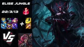 JUNGLE Elise vs Vi  EU Challenger Patch 1420 [upl. by Nomelif]