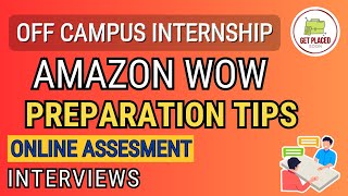 Amazon Wow 2023 Complete Preparation Guide Online Assessment Interviews  Interview Experience [upl. by Maryrose177]