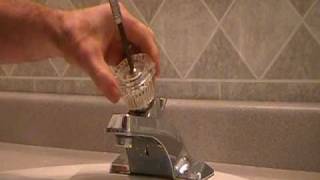 How to replacerepair a leaky moen cartridge in a bathroom set of faucetssingle leverTips [upl. by Nahgeam]