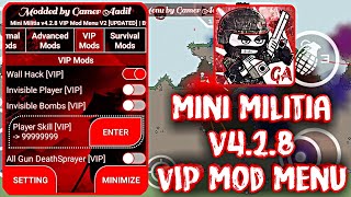 Mini Militia All MOD Hack Download Link🔥Speed hack wall hack unlimited health and VIP Features😱 [upl. by Ormiston692]