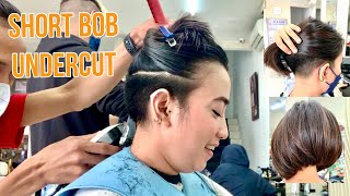 SHORT UNDERCUT FOR WOMEN  Bob Hair with Undercut  Trendy Hairstyles  Short Haircut [upl. by Anne-Corinne]