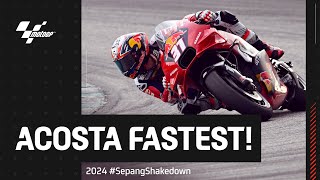 Pedro Acosta shines in Sepang ✨  2024 SepangShakedown Day 3 Highlights [upl. by Oguh]